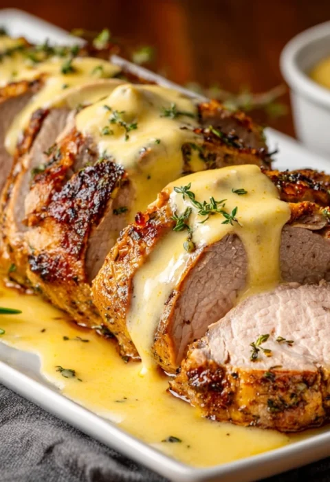 Easy Pork Tenderloin Dijon Cream Recipe Juicy Pork Tenderloin With Dijon Sauce Cooking Tips Best Wine To Pair With Pork Te...