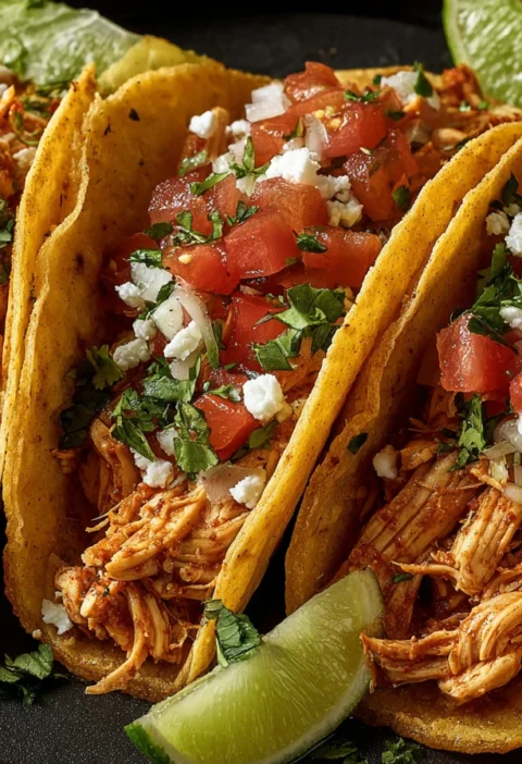 Slow Cooker Chicken Tacos Recipe Easy Slow Cooker Chicken Tacos Best Chicken Tacos Slow Cooker Healthy Slow Cooker Chicken...