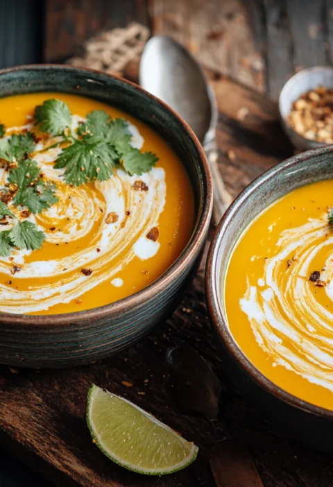 Sweet Potato Coconut Soup Recipe Creamy Sweet Potato Coconut Soup Autumn Sweet Potato Soup Vegan Sweet Potato Coconut Soup...