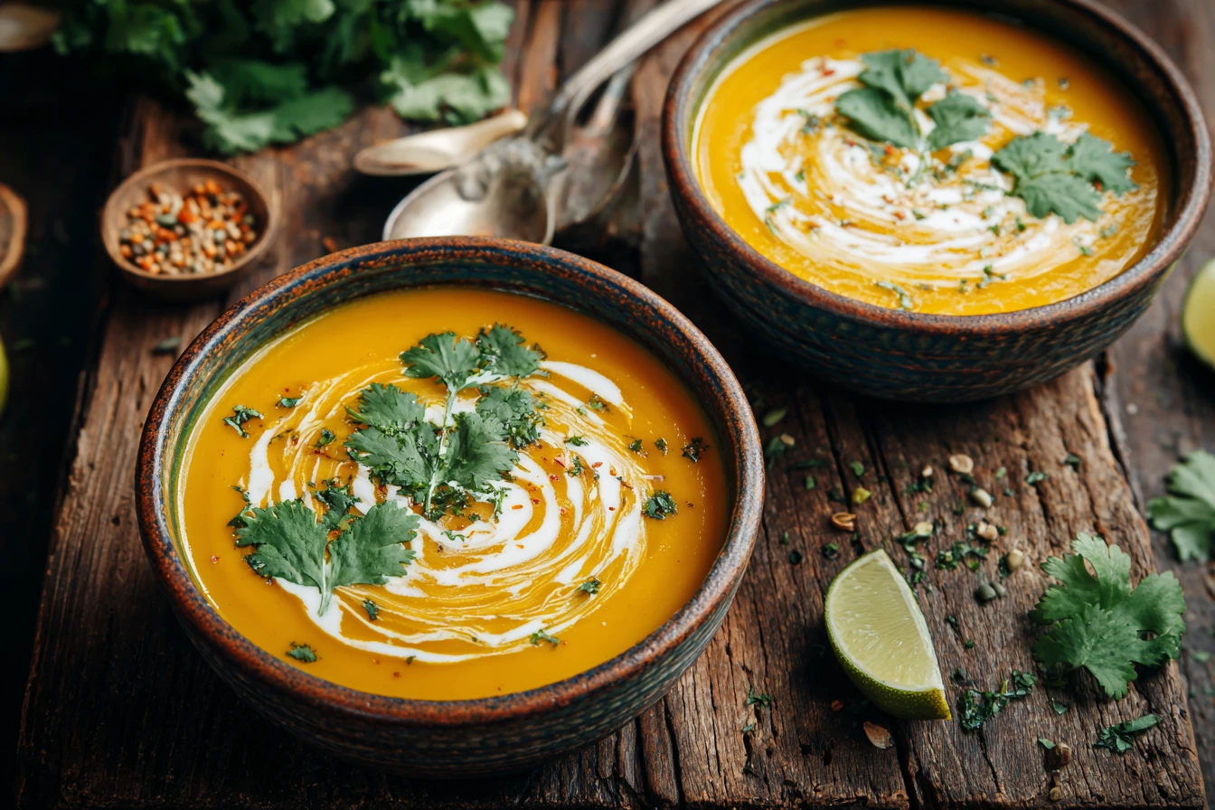 Sweet Potato Coconut Soup Recipe Creamy Sweet Potato Coconut Soup Autumn Sweet Potato Soup Vegan Sweet Potato Coconut Soup...