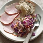 Apple scones with blackberry compote