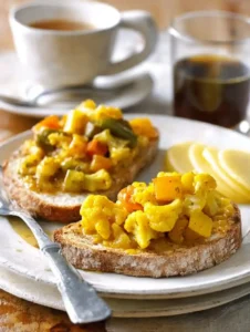 Autumn piccalilli with pear