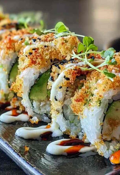 California Crunch Roll Recipe Homemade California Crunch Roll Make California Sushi At Home DIY California Crunch Sushi Re...