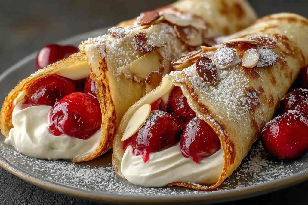 Cherry Pie Filling Breakfast Wrap Recipe Easy Cherry Pie Filling Wrap Breakfast Homemade Cherry Pie Filling Breakfast Wrap...