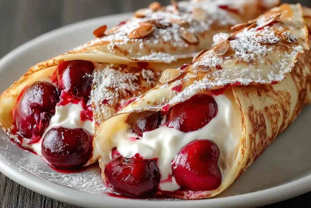 Cherry Pie Filling Breakfast Wrap Recipe Easy Cherry Pie Filling Wrap Breakfast Homemade Cherry Pie Filling Breakfast Wrap...