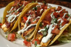 Chicken Bacon Ranch Tacos