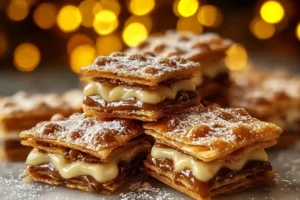 Churro Saltine Toffee Bites