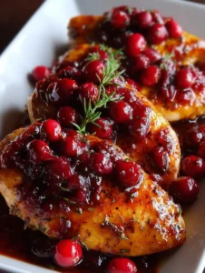 Cranberry Orange Glazed Chicken