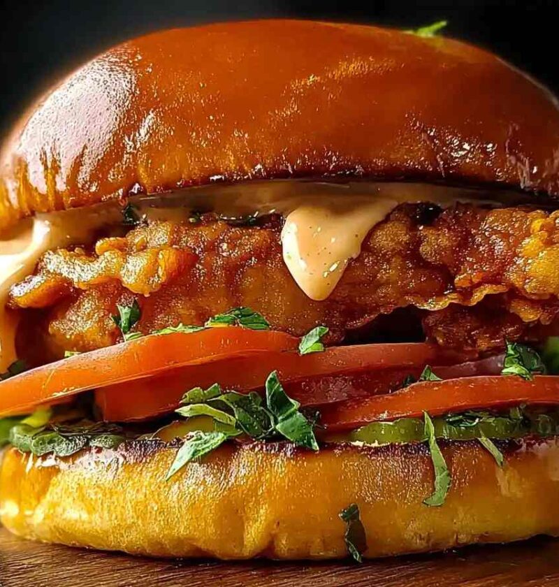 Best Spicy Chicken Sandwich Recipe Homemade Spicy Chicken Sandwich Sauce Low-calorie Spicy Chicken Sandwich Make Creamy Sa...