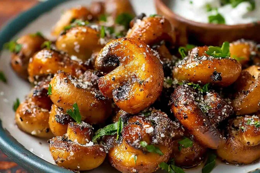 Delicious Air Fryer Ranch Mushrooms