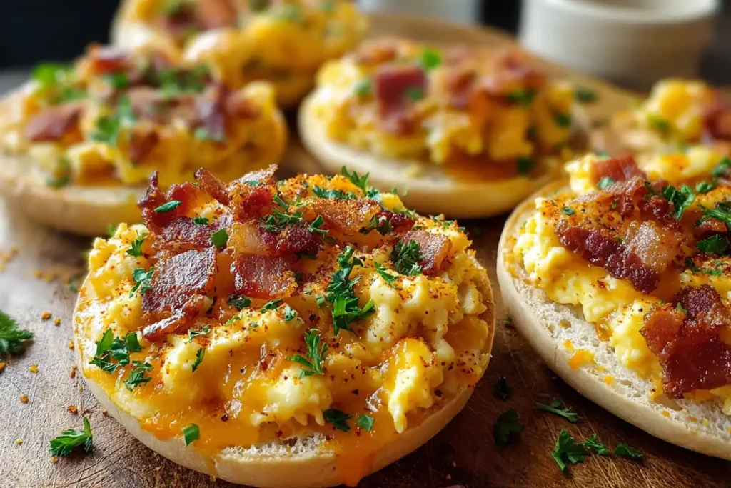 Easy English Muffin Breakfast Pizza Recipe Homemade English Muffin Pizza Breakfast Best Cheese For English Muffin Breakfas...