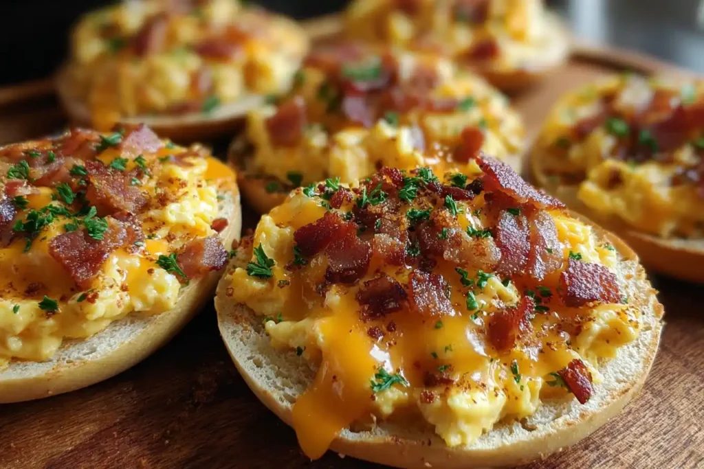 English Muffin Breakfast Pizzas