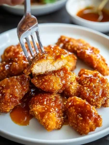 Golden Crunchy Hot Honey Chicken