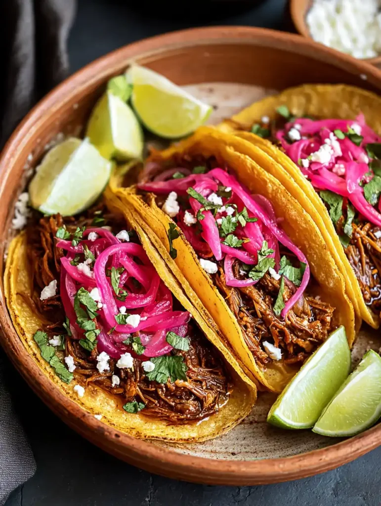 Honey Chipotle Shredded Beef Tacos