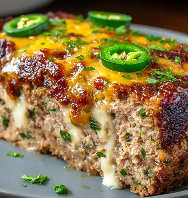 Jalapeño Popper Meatloaf Recipe Spicy Jalapeño Meatloaf Best Cheese For Jalapeño Meatloaf Low Carb Jalapeño Popper Mea...
