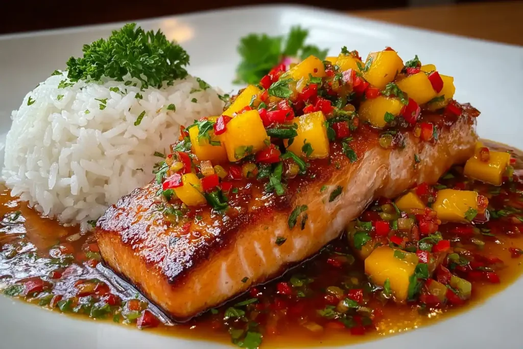 Mango Teriyaki Salmon