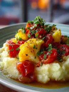 Mashed Potatoes with Vegetable Stew