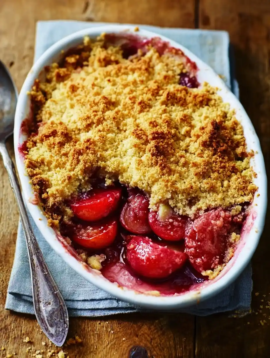 Plum crumble