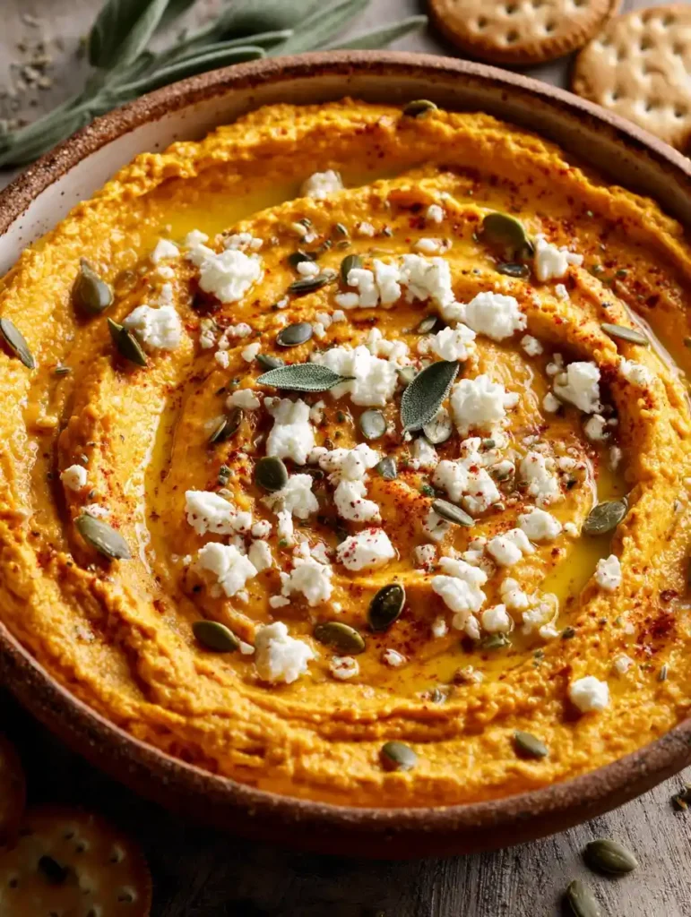 Pumpkin Whipped Feta Dip Recipe Creamy Pumpkin Feta Dip For Fall Best Pumpkin Whipped Feta Dip Savory Pumpkin Dip With Fet...