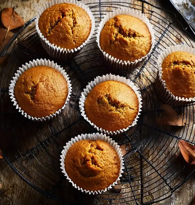 Pumpkin Muffins Cinnamon Spiced Easy-to-bake Halloween Bonfire Night Pumpkin Muffins