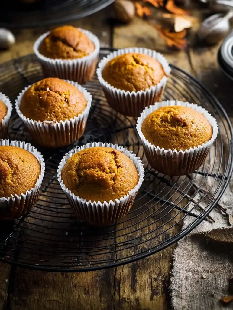 Pumpkin Muffins Cinnamon Spiced Easy-to-bake Halloween Bonfire Night Pumpkin Muffins