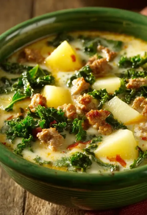 Best Sausage Potato Kale Soup Recipe Easy Sausage Kale And Potato Soup Healthy Sausage Potato Kale Soup Creamy Sausage Pot...