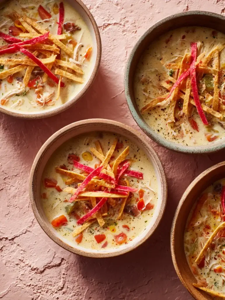 Slow Cooker Creamy Chicken Taco Soup Recipe Best Creamy Chicken Taco Soup Slow Cooker Easy Slow Cooker Chicken Taco Soup H...