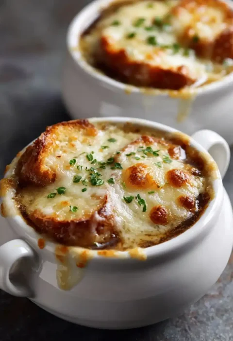 Best Slow Cooker French Onion Soup Recipe Easy Crockpot French Onion Soup Slow Cooker Caramelized Onion Soup Homemade Fren...