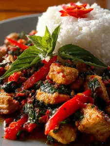 Thai Basil Chicken with Jasmine Rice
