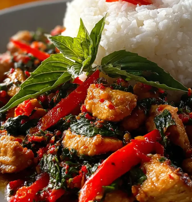 Thai Basil Chicken Jasmine Rice Recipe Easy Thai Basil Chicken With Rice Best Jasmine Rice For Thai Basil Chicken Quick Th...