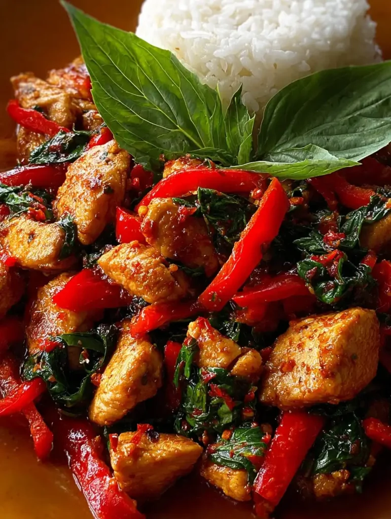 Thai Basil Chicken Jasmine Rice Recipe Easy Thai Basil Chicken With Rice Best Jasmine Rice For Thai Basil Chicken Quick Th...