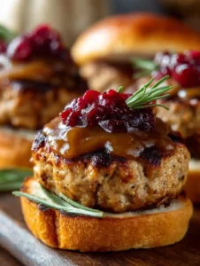 Thanksgiving-Flavored Turkey Burgers
