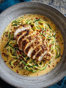 Zucchini Noodle Chicken Alfred