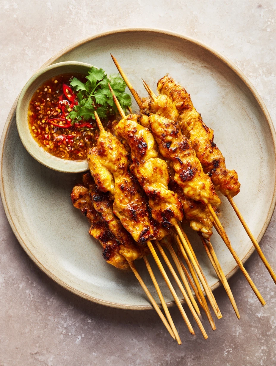 Easy Chicken Satay Recipe Best Chicken Satay Marinade Homemade Chicken Satay Sauce How To Make Chicken Satay Skewers Glute...
