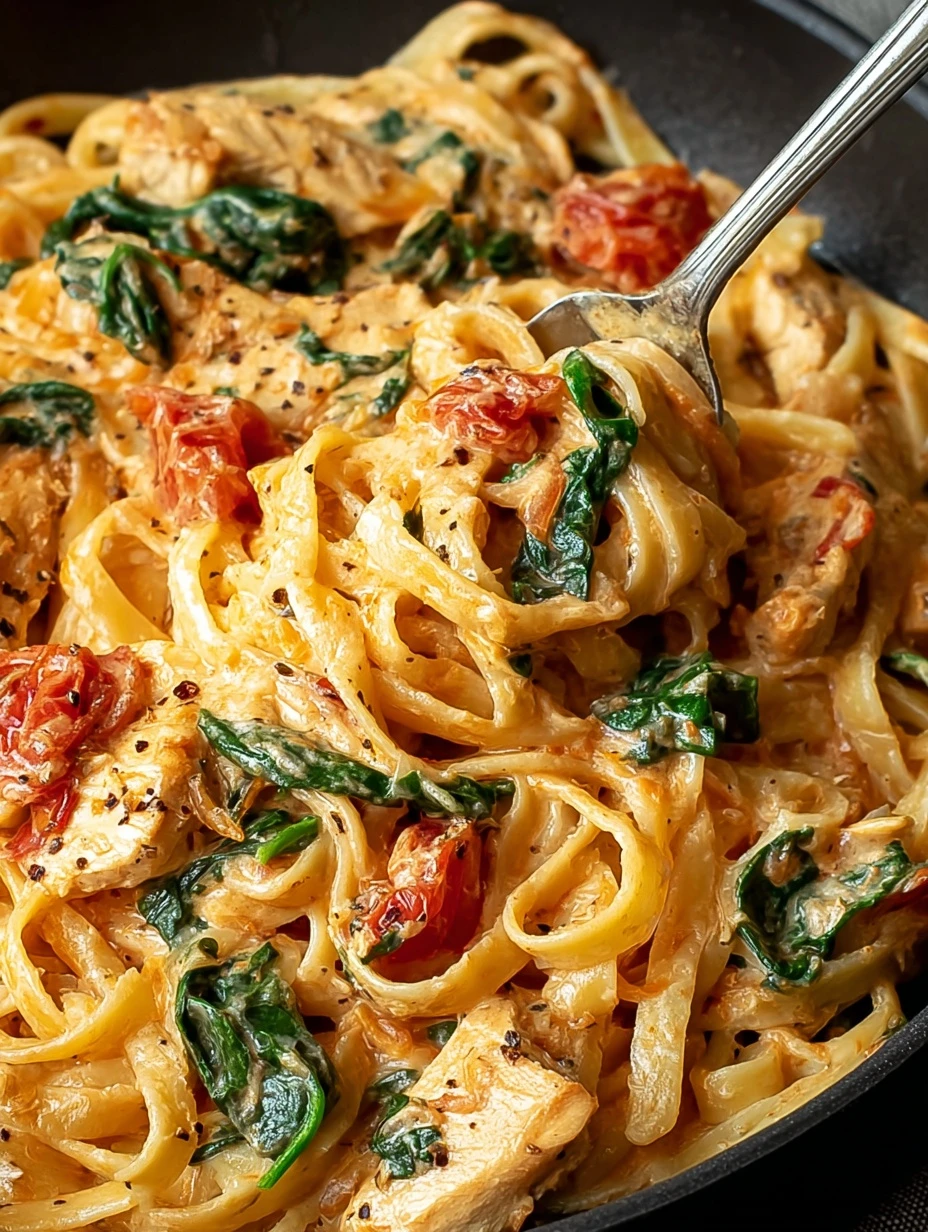 Creamy Tuscan Chicken Pasta Recipe