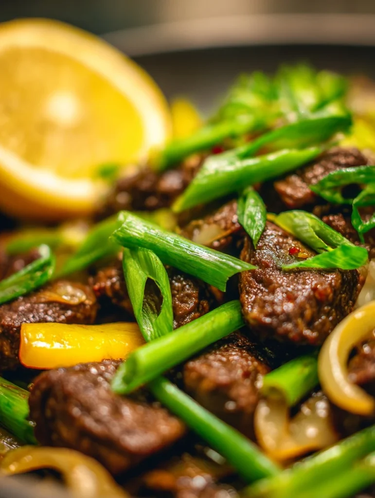 Pepper Steak and Celery Stir-Fry With Lemon