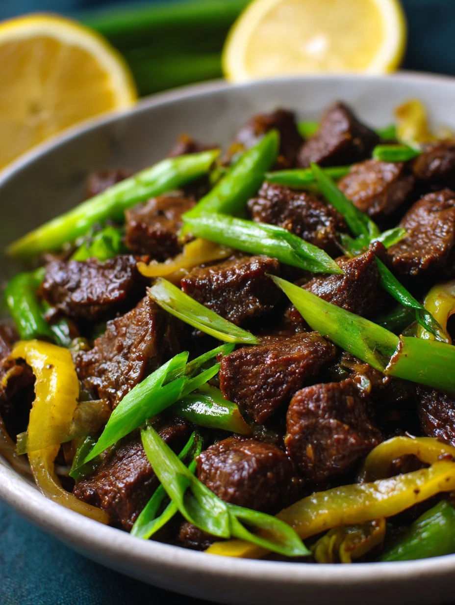 Pepper Steak Celery Stir Fry Recipe Lemon Pepper Steak And Celery Easy Pepper Steak With Lemon Sauce Low Carb Pepper Steak...