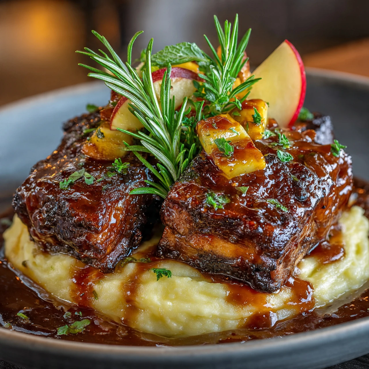 Apple Cider Braised Short Ribs