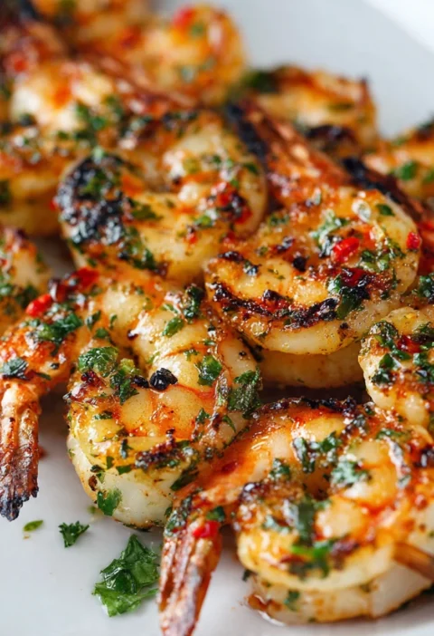 Best Grilled Garlic Shrimp Skewers Recipe Easy Garlic Shrimp Skewers Grill Healthy Garlic Shrimp Skewers BBQ Spicy Grilled...