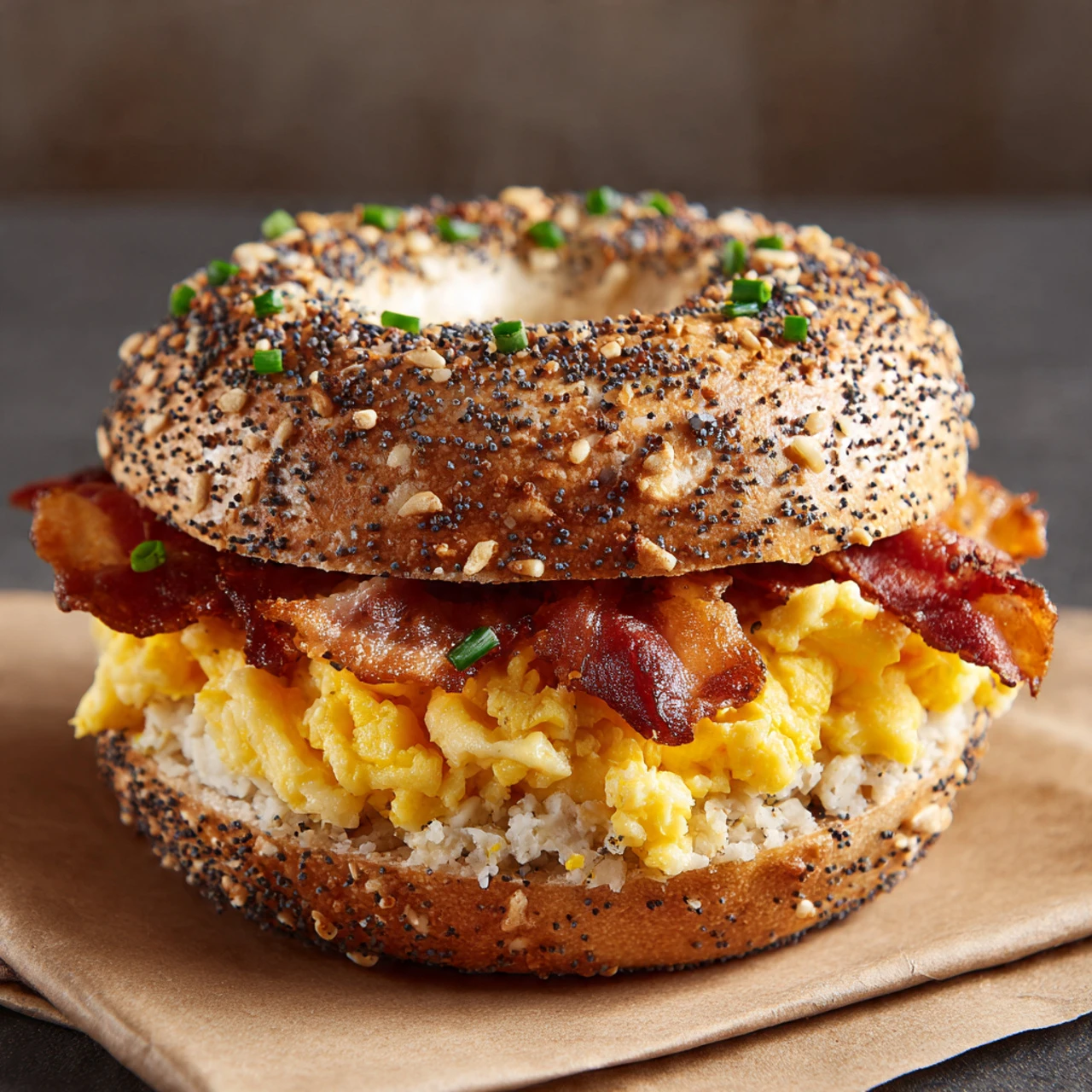Breakfast Bagel Sandwich Delicious Morning Treat