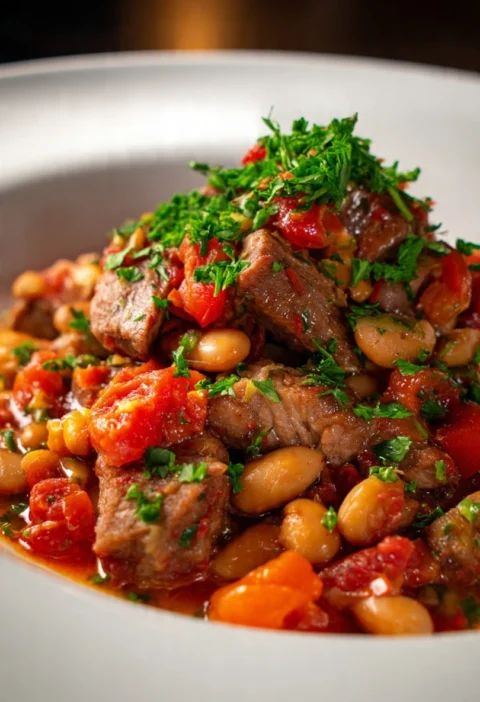 Cassouletstyle Lamb Shanks Beans