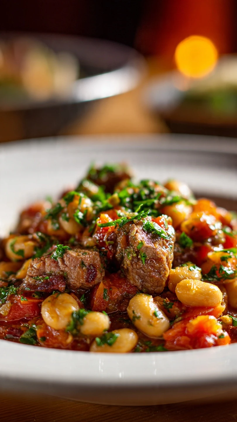 Cassouletstyle Lamb Shanks Beans