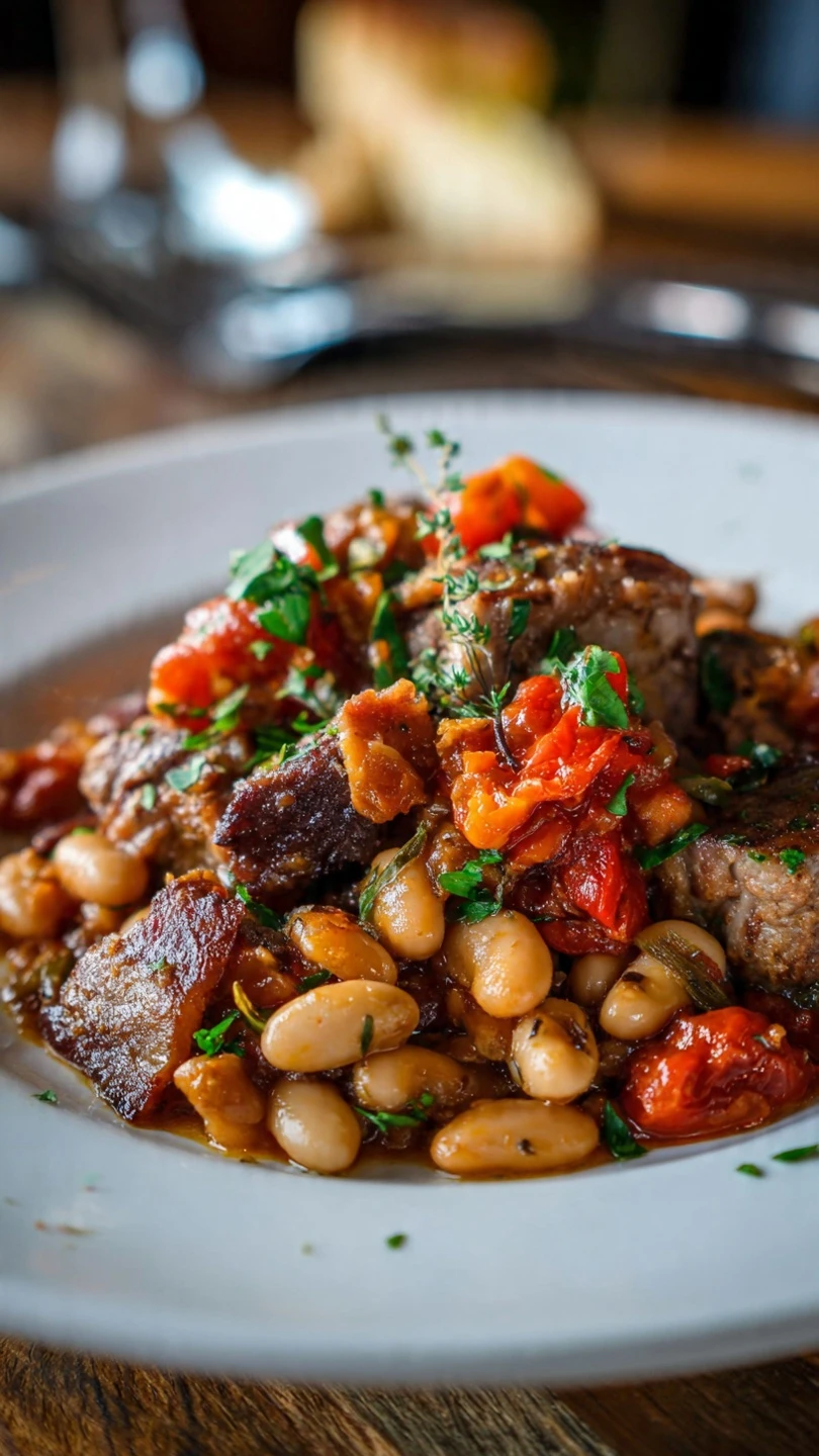 Cassoulet-Style Lamb Shanks and Beans