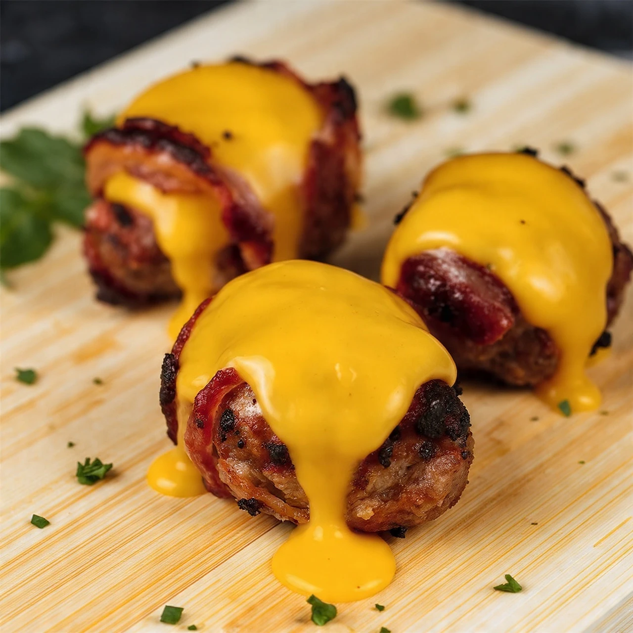 Cheddar Stuffed BBQ Bacon Bombs Recipe Homemade Cheddar Stuffed Bacon Bombs BBQ Bacon Bombs With Cheddar Filling Best Chee...
