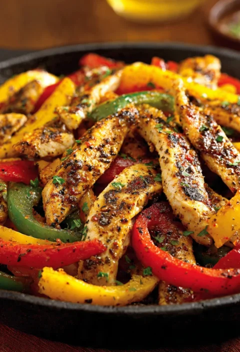 Chicken Steak Fajita Skillet Onepan Texmex Dinner