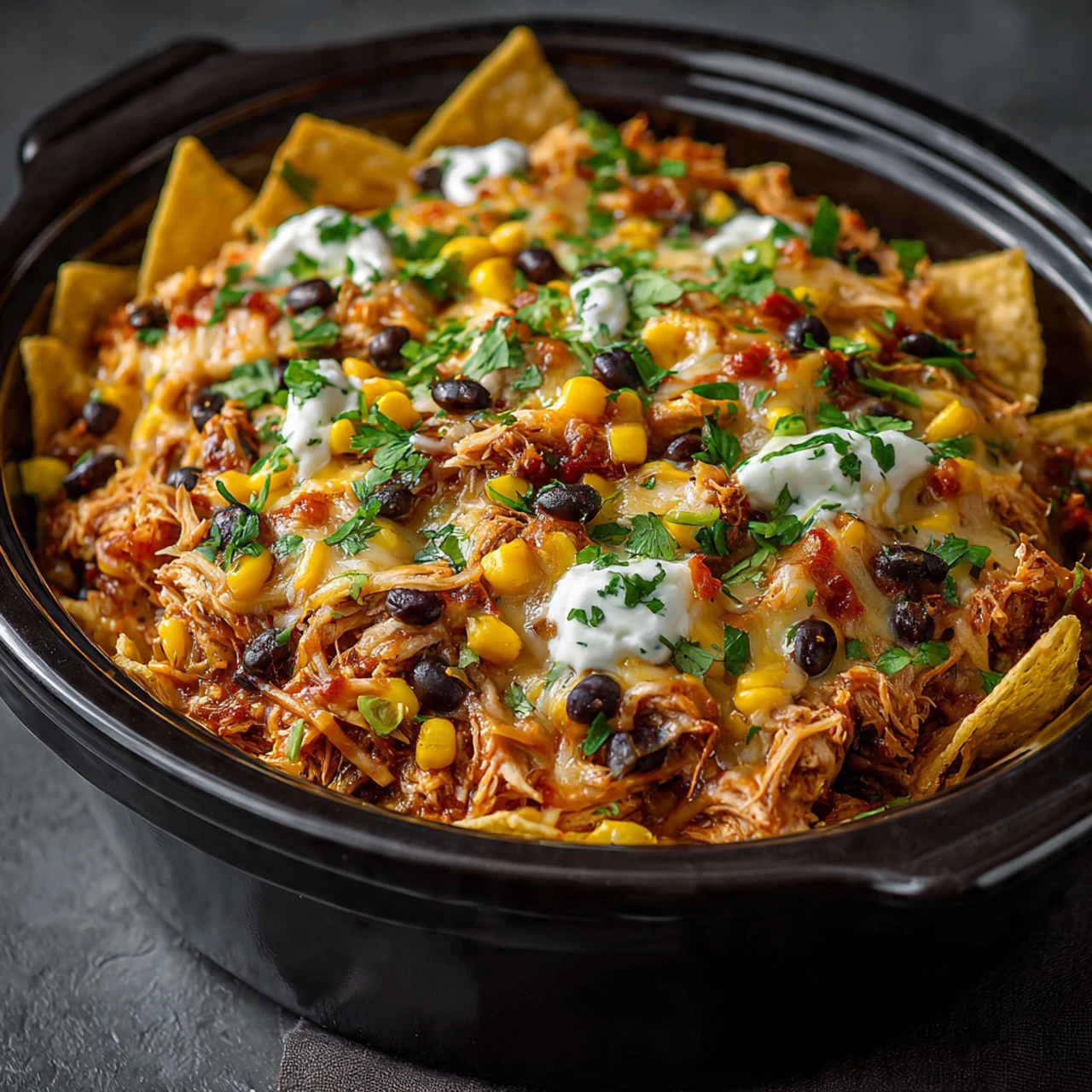 Delicious Crockpot Chicken Enchilada Casserole Recipe