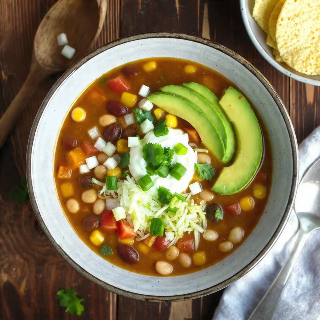 Easy 30 Minute Taco Soup Recipe Best Quick Taco Soup Recipe Healthy Taco Soup Under 30 Minutes Low Calorie Taco Soup Recip...