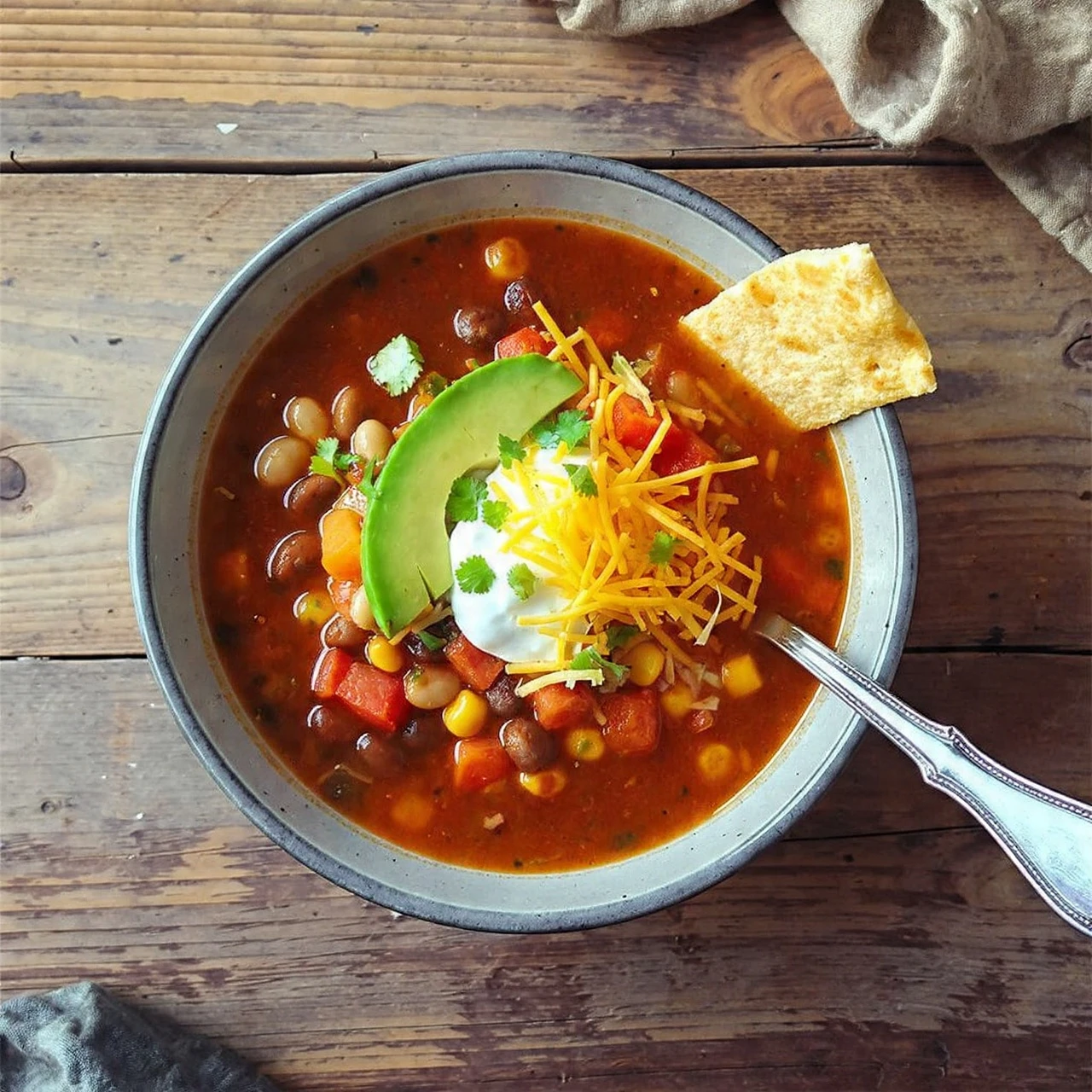 Easy 30 Minute Taco Soup Recipe Best Quick Taco Soup Recipe Healthy Taco Soup Under 30 Minutes Low Calorie Taco Soup Recip...