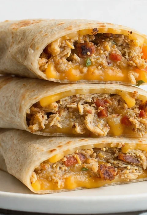 Easy Cheesy Garlic Chicken Wraps Recipe How To Make Ooey-gooey Chicken Wraps Best Garlic Cheese Chicken Wrap Dinner Cheesy...