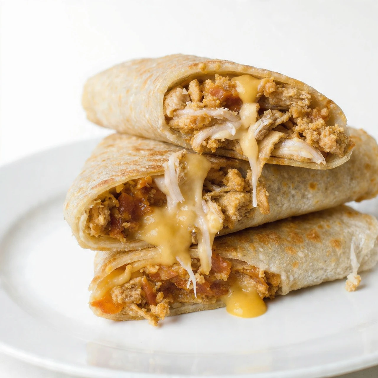 Easy Cheesy Garlic Chicken Wraps Recipe How To Make Ooey-gooey Chicken Wraps Best Garlic Cheese Chicken Wrap Dinner Cheesy...
